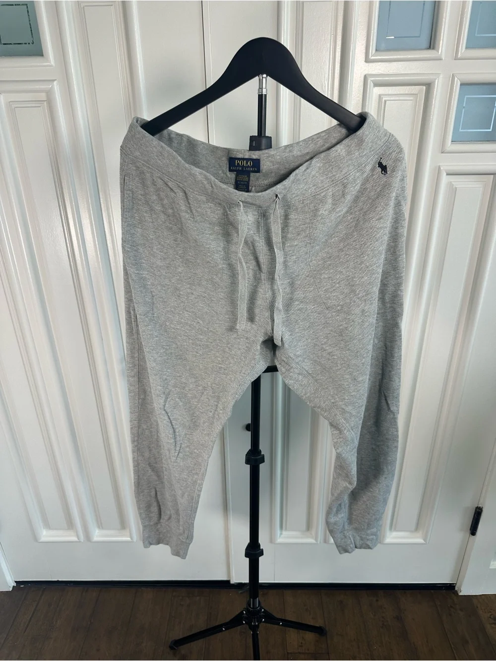 Polo by Ralph Lauren Light Gray Long Sleeve Crewneck Pajama set
